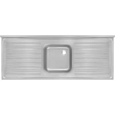 Öztiryakiler TABLALI EVYE 120*60 TEK GÖZ ÇİFT DAMLALIKLI 40*40*25 GÖZLÜ 1,00 MM (0754.126A0.13)