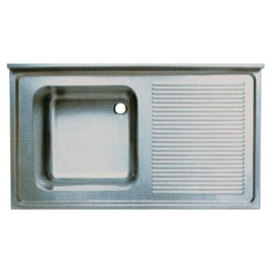 Öztiryakiler TABLALI EVYE 120*60 TEK GÖZ SAĞ DAMLALIKLI 40*40*25 GÖZLÜ 1,00 MM (0754.126A0.15)