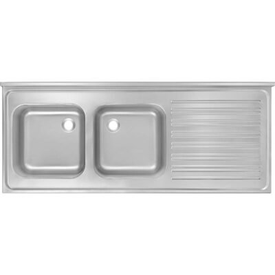 Öztiryakiler TABLALI EVYE 140*60 ÇİFT GÖZ SAĞ DAMLALIKLI 40*40*25 GÖZLÜ 1,00 MM (0754.146A0.25)