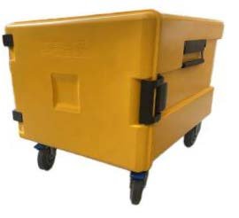 Yüksel, Avatherm 600×2 Tekerlekli Sarı thermobox, 100220-1189