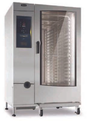 MAGISTAR – DS Dijital Ekran 20 GN 1/1 Kombi Fırın – Boylerli Güç- 37,7 kW Elk. Voltaj- 380-415 V 3N/50-60 Hz. Ölçüler- 911 x 864 x 1794 mm.