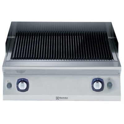 Endüstriyel Gazlı set üstü lavataşlı barbekü, paslanmaz brulörlü, çift taraflı döküm ızgaralı, derinlik 730 mm – 800 mm – Ölçüler: GxDxY 800x730x250 mm