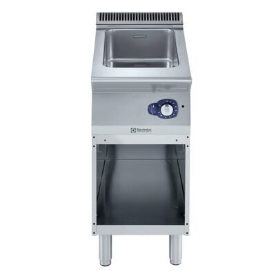 Electrolux Professional, Endüstriyel Gazlı çok fonksiyonlu tava-11 Lt, (ızgara, kızartma tavası, kuru benmari ve tencere olarak kullanılabilir),sandviç tabanlı, termostatik ısı kontrolu, derinlik 730 mm – 400 mm – Ölçüler: GxDxY 400x730x850 mm, 371105