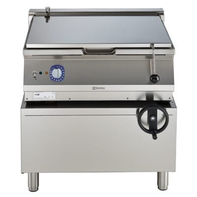 Endüstriyel 60 Lt elektrikli devrilir tava, Duomat tabanlı, derinlik 730 mm – 800 mm – Ölçüler: GxDxY 800x730x850 mm
