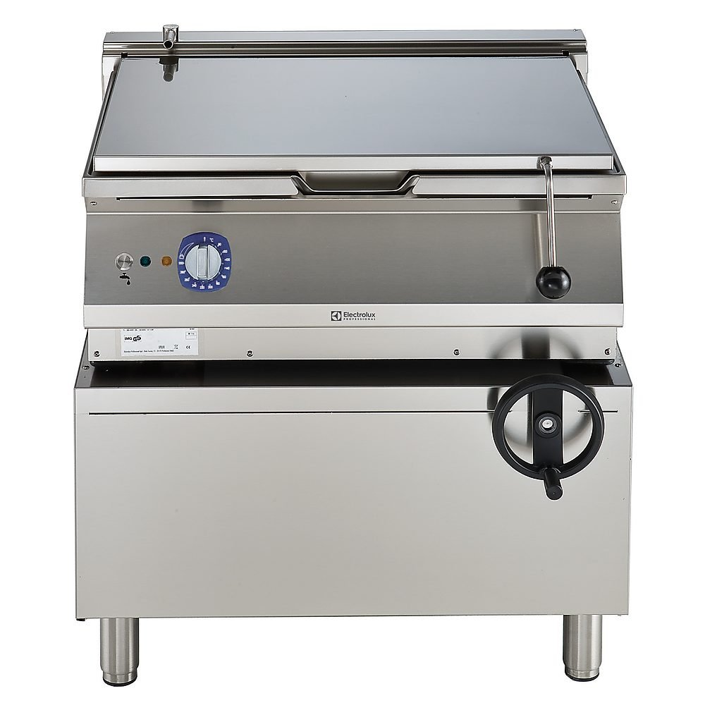 Endüstriyel 60 Lt elektrikli devrilir tava, Duomat tabanlı, derinlik 730 mm - 800 mm - Ölçüler: GxDxY 800x730x850 mm