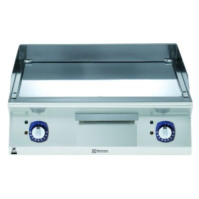 Electrolux Professional, Endüstriyel Elektrikli set üstü ızgara, düz krom pleytli, eğimli tablalı, termostatik kontrol, demonte sırtlık ve spatula, derinlik 730 mm – 800 mm – Ölçüler: GxDxY 800x730x250 mm, 371194
