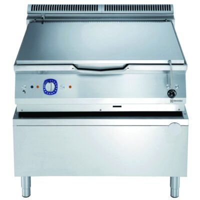 80 Lt gazlı otomatik devrilir tava, Duomat tabanlı, musluklu, termostatik kontrol – 800 mm – Ölçüler: GxDxY 800x930x850 mm