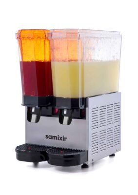 Samixir 20+20 L Klasi̇k Twin Fiski̇yeli̇+fiski̇yeli̇ Soğuk İçecek Di̇spenseri̇ INOX-R134A-50HZ (40.SSI)