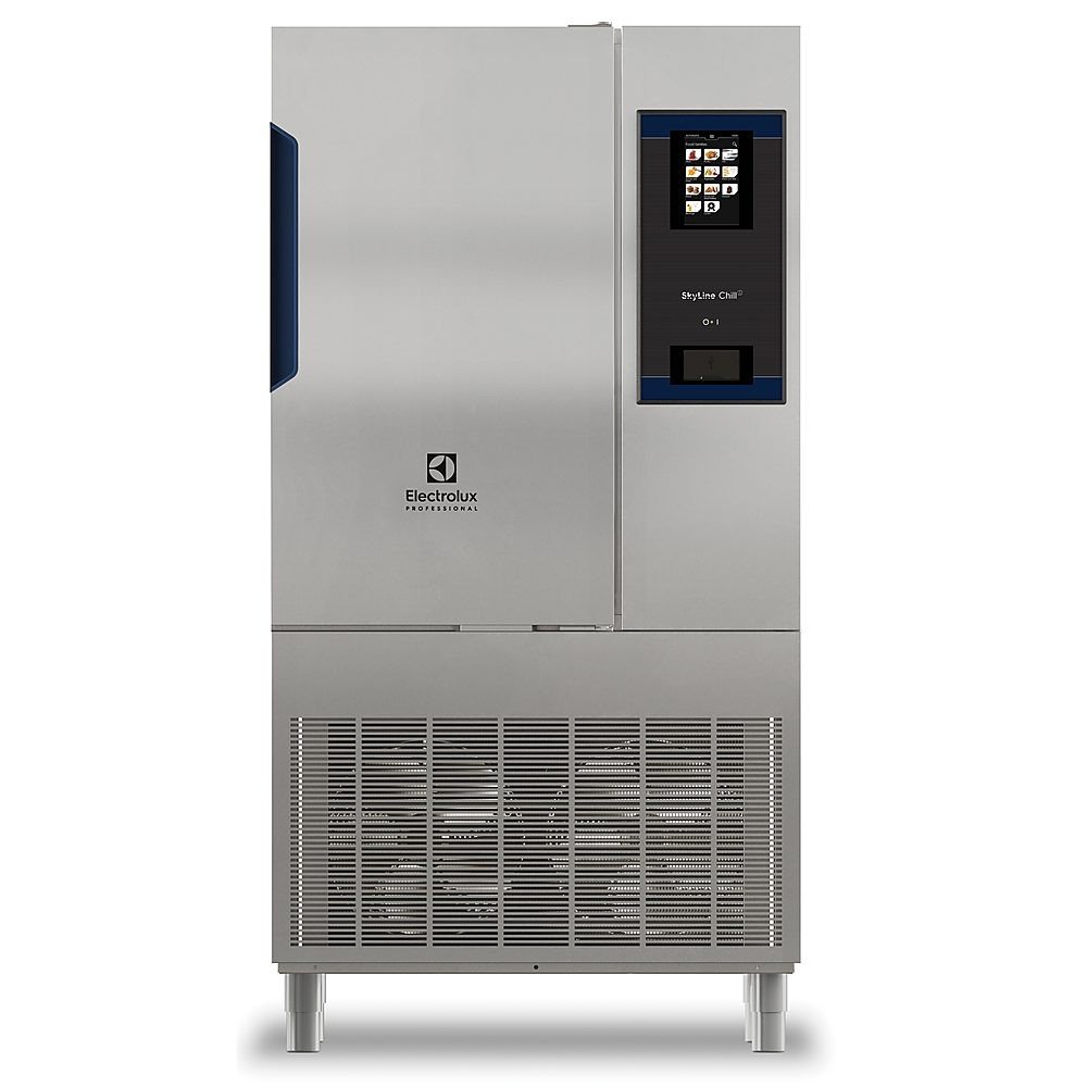 SkyLine ChillS Şok Soğutucu Dondurucu seviye, tepsi araları 30mm), dokunmatik ekran kontrollü, soldan menteşeli kapı - R290 - Ölçüler: GxDxY 895x939x1731 mm