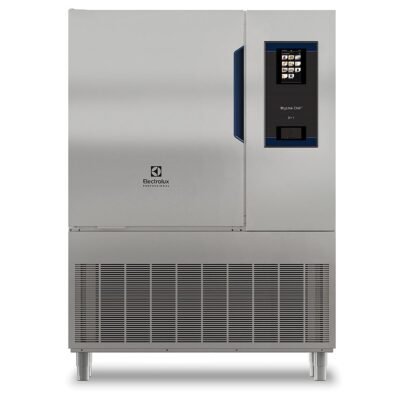 Electrolux Professional, Skyline ChillS Şok Soğutucu Dondurucu seviye, tepsi araları 30mm), dokunmatik ekran kontrollü ve uzaktan soğutma üniteli 5mt’ye kadar boru döşeme (gaz şarjı dahil) fiyatımıza dahildir. – Ölçüler: GxDxY 1250x1092x1730 mm, 727741