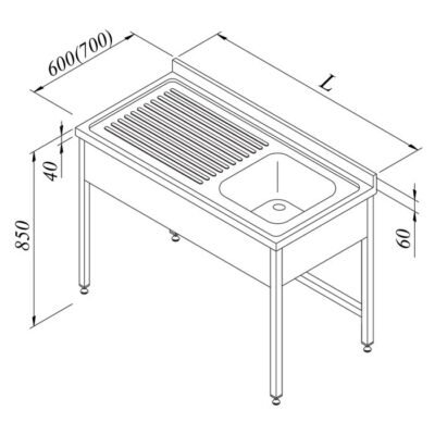Öztiryakiler EVYELİ TEZG.1G/1D SOL 3 PERDELİ 140*60 (7758.146E5.11)