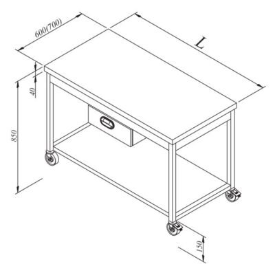 Öztiryakiler ÇAL.TEZG.TABAN RAFLI TEK ÇEKM.HAREKETLİ 190*60 (7911.19060.35)