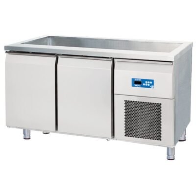 Öztiryakiler TAG 270 NTV CIFT INOX KAPI BUZDOLABI SOGUK SERVIS BANKOSU 142*70 (7919.27NTV.24)