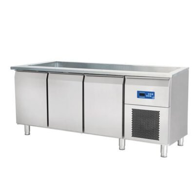 Öztiryakiler TAG 370 NTV 3 INOX KAPI BUZDOLABI SOGUK SERVIS BANKOSU 188*70 (7919.37NTV.24)