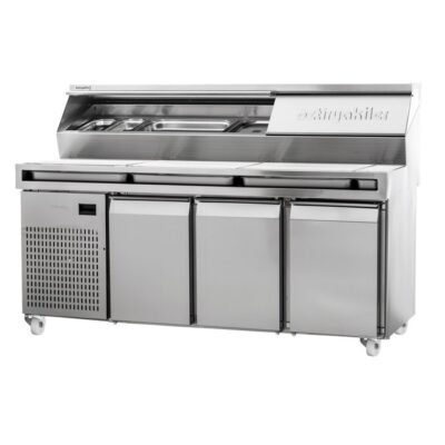 Öztiryakiler MAKE UP PİZZA HAZIRLIK DOLABI 188X80 ÖZEL PİZZA ÖNÜ TELLİ (7919.38NTV.PJ)