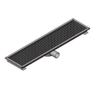 Öztiryakiler YER IZGARASI TAVALI ORTADAN SIFONLU SAGDAN CIKISLI Q 100 PVC 290*290 (7960.02929.1O2)