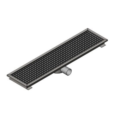Öztiryakiler YER IZGARASI TAVALI ORTADAN SIFONLU SAGDAN CIKISLI Q 100 PVC 490*290 (7960.04929.1O2)