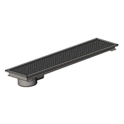 Öztiryakiler YER IZGARASI TAVALI KENARDAN SIFONLU -ARKADAN CIKISLI Q50 PVC 490*290 (7960.04929.5Y5)