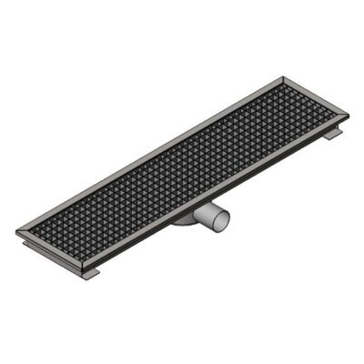 Öztiryakiler YER IZGARASI TAVALI ORTADAN SIFONLU SAGDAN CIKISLI Q 100 PVC 740*290 (7960.07429.1O2)