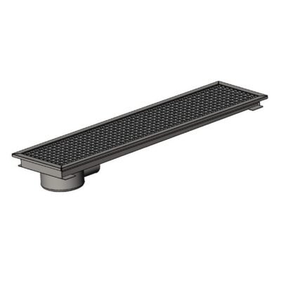 Öztiryakiler YER IZGARASI TAVALI KENARDAN SIFONLU -ARKADAN CIKISLI Q100 PVC 740*290 (7960.07429.1Y5)