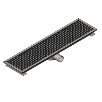 Öztiryakiler YER IZGARASI TAVALI ORTADAN SIFONLU SAGDAN CIKISLI Q 100 PVC 1180*290 (7960.11829.1O2)