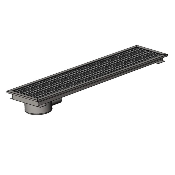 Öztiryakiler YER IZGARASI TAVALI KENARDAN SIFONLU -ARKADAN CIKISLI Q100 PVC 1620*290 (7960.16229.1Y5)