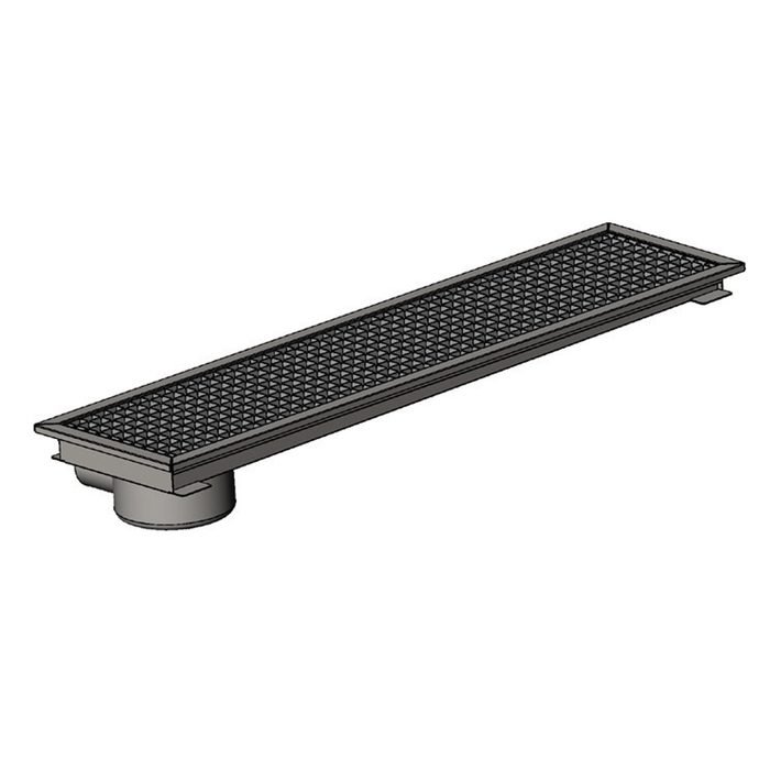 Öztiryakiler YER IZGARASI TAVALI KENARDAN SIFONLU -SOLDAN CIKISLI Q50 PVC 1620*290 (7960.16229.5Y4)
