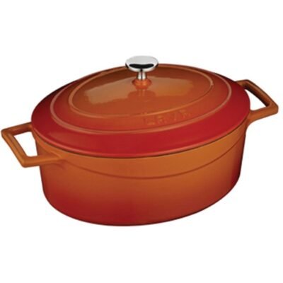 Öztiryakiler LAVA Oval Tencere. Ölçü 21x25cm.  – Turuncu LV O TC 25 K1 O (8130.0TC25.K1T)