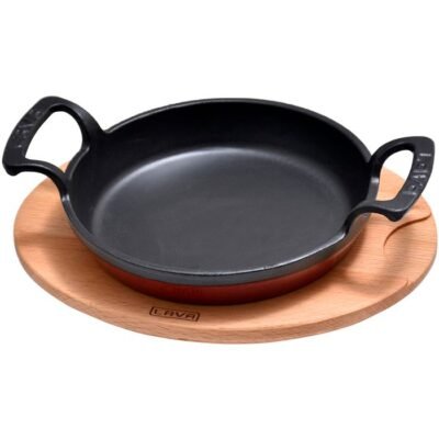 Öztiryakiler LV DÖKÜM YUMURTA SAHANI AHŞAP ALTLIKLI 16 CM (8149.0TV16.AH222BE)