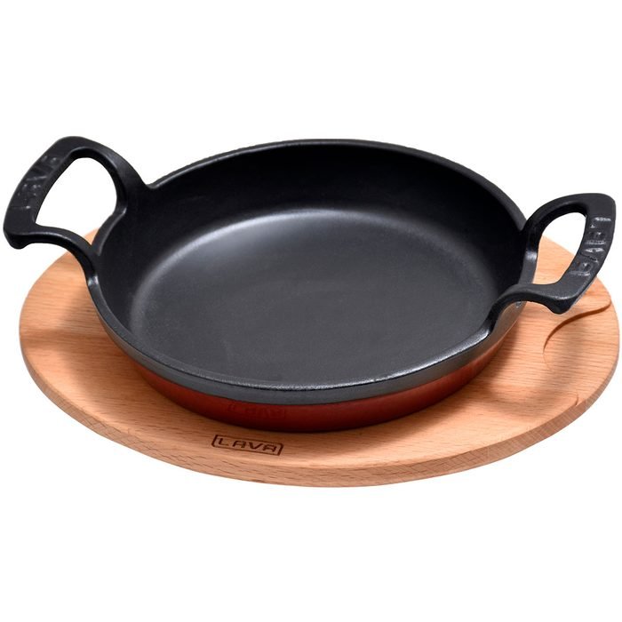 Öztiryakiler LV DÖKÜM YUMURTA SAHANI AHŞAP ALTLIKLI 16 CM (8149.0TV16.AH222BE)