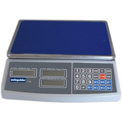 Öztiryakiler FİYAT HESAPLAMALI TARTIM TERAZİSİ 6 KG (8325.ACSHA.06)