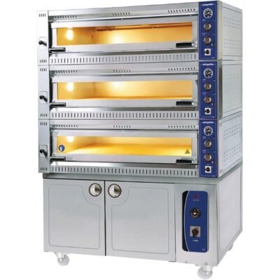 Öztiryakiler PIZZA LAHMACUN FIRINI 3 KATLI + MAYALAMA KABINLI  PROFI 10570 TE-3 (8890.10570.M3)