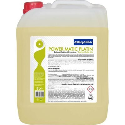 Öztiryakiler POWER MATIC PLATIN BULAŞIK MAKİNESİ DET. (AŞIRI SERT SULAR İÇİN)  5L (6.25 KG) (8899.P1002.05P)