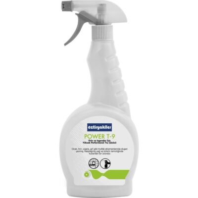 Öztiryakiler POWER T-9 FIRIN VE IZGARALAR İÇİN YÜKSEK PERFORMANSLI YAĞ ÇÖZÜCÜ  750ML (8899.P1015.75)