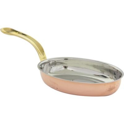 Öztiryakiler GURMEAID OVAL YUMURTA SAHANI DIŞI BAKIR İÇİ PASLANMAZ ÇELİK 18,5 x 13,5x 3,25 CM (9144.91209.18)