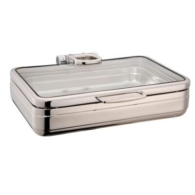 Öztiryakiler ÖZTİRTAKİLER LUX CHAFİNG DİSH HİDROLİK CAM KAPAK KARE 4L 1/2 GN (9450.GW421.BGL)