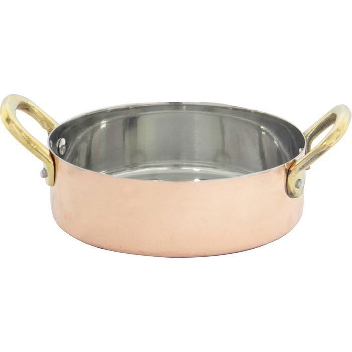 Öztiryakiler GURMEAID YUMURTA SAHANI DIŞI BAKIR İÇİ PASLANMAZ ÇELİK 16 CM (9487.91207.16)