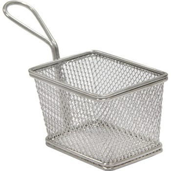 Öztiryakiler GURMEAID SUNUM SEPETİ PASLANMAZ ÇELİK DİKDÖRTGEN 10X8X7 CM (9491.0MSDB.10)