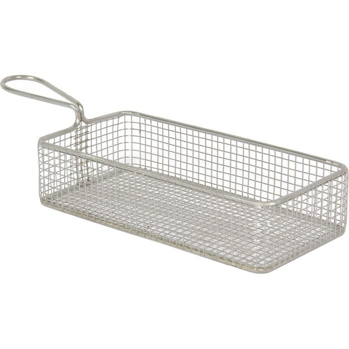 Öztiryakiler GURMEAID SUNUM SEPETİ PASLANMAZ ÇELİK DİKDÖRTGEN 26X13X3,5 CM (9491.MBR26.3S)