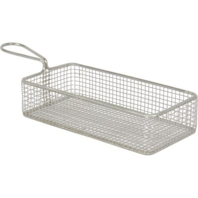 Öztiryakiler GURMEAID SUNUM SEPETİ PASLANMAZ ÇELİK DİKDÖRTGEN 21,5X11X5 CM (9491.MBR5S.00)