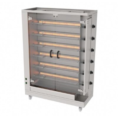 Atalay, PİLİÇ ÇEVİRME MAKİNESİ 6 RADYANLI NG., 1000x500X1590 mm., APMG-06