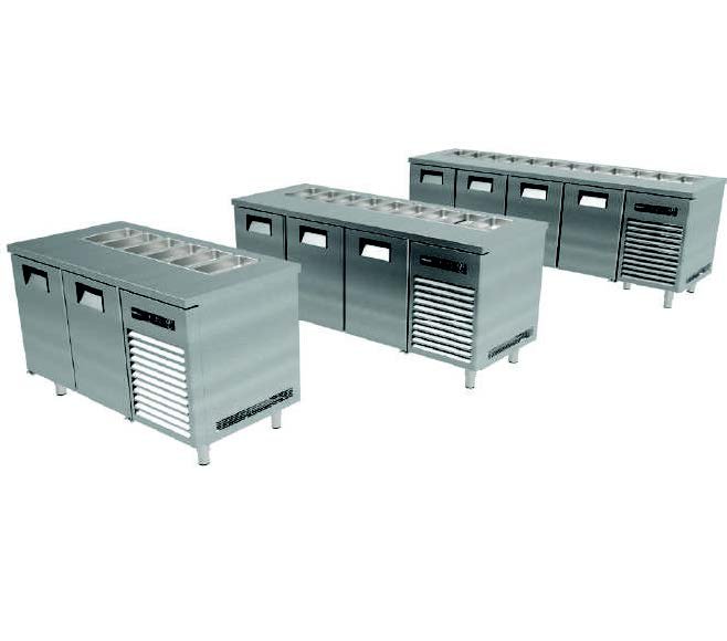 Yüksel, SOĞUK SERVİS BUZDOLABI -2/ +8 °C 186.5x70x85 cm AISI 430, ASBHK-3N70E