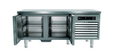 Yüksel, MONOBLOCK CİHAZ ALTI İKİ KAPILI -2/ +8 °C 130x70x60 cm AISI 304, CAM-2N70