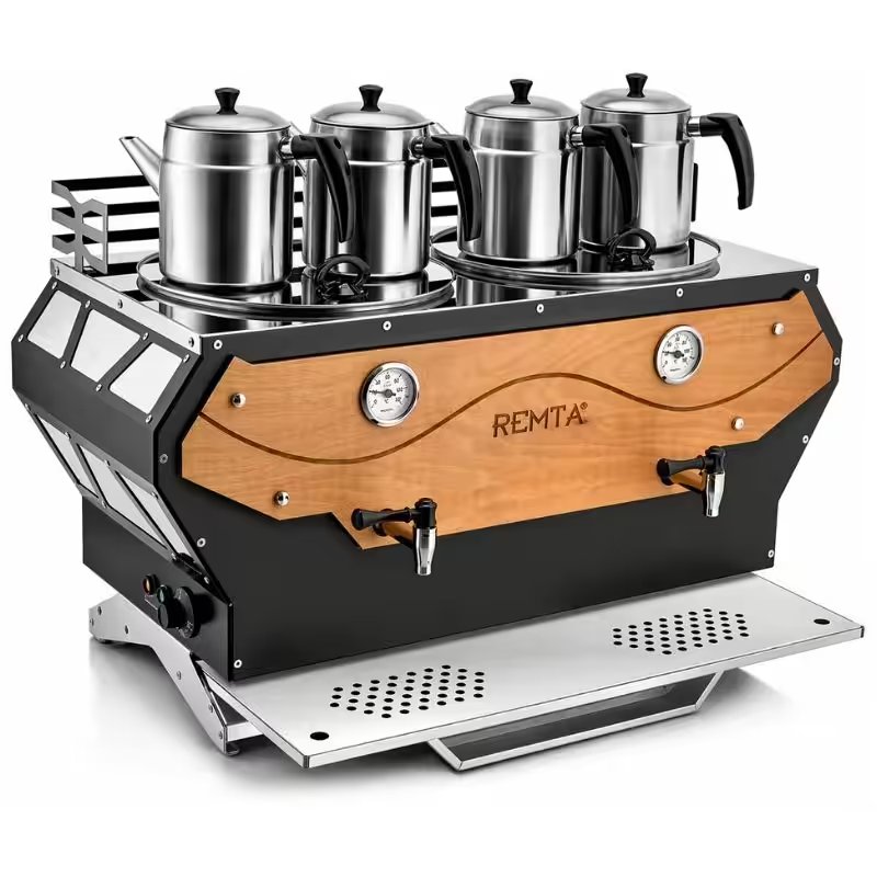 Remta, 4 Demlikli Pro Çay Makinesi Şamandıralı 43 Lt., DE24