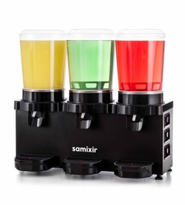 Samixir 10+10+10 L Panorami̇k Triple Kariştirici+kariştiricili+kariştiricli Soğuk İçecek Di̇spenseri̇ Analog SİYAH-R134-50HZ (MMM30.AB)