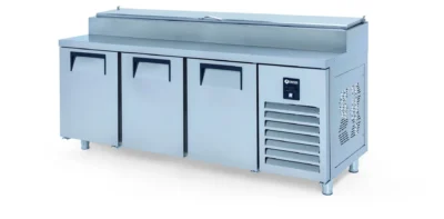 Iceinox PTS-L 515 Make Up Kısa Model GN Yüksek Buzdolabı 3 Kapı, 200x70x85/103 cm, 304