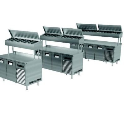 Yüksel, MAKE-UP YÜKSEK BORULU İKİ KAPILI -2/ +8 °C 140x70x142 cm AISI 430, SBB-2N70E