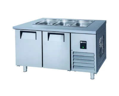 Iceinox STS 330 CR Servis Tip 2 Kapılı Buzdolabı, 4*GN1/1 150, 150x70x85 cm, 430