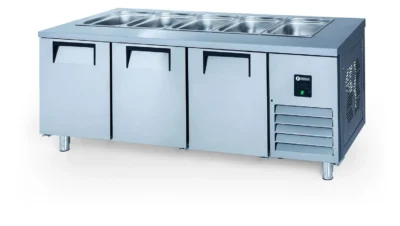 Iceinox STS 515 CR Servis Tip 3 Kapılı Buzdolabı, 5*GN1/1 150, 200x70x85 cm, 430
