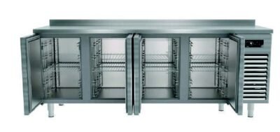 Yüksel, TEZGAH TİP KISA DÖRT KAPILI -2/ +8 °C 220x60x85 cm AISI 304, TTK-4N60